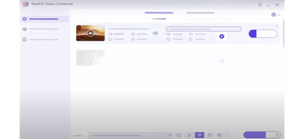 EaseUs Video Converter Interface
