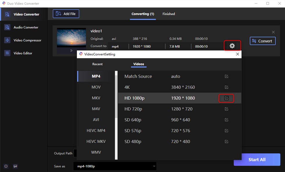 Format Settings