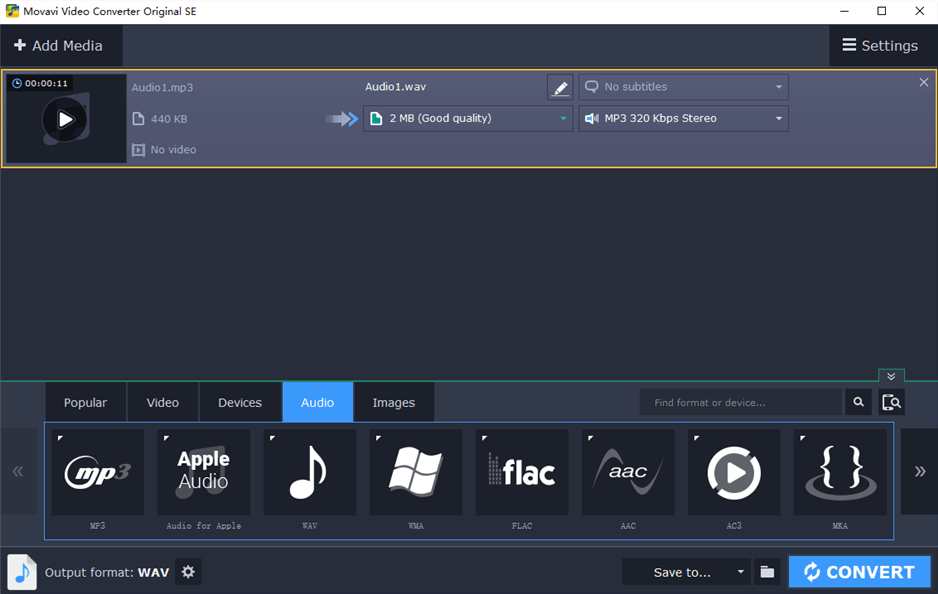 Movavi Audio Converter Overview