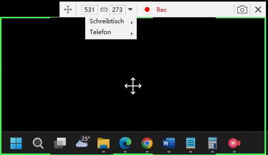wie nimmt man windows desktop auf