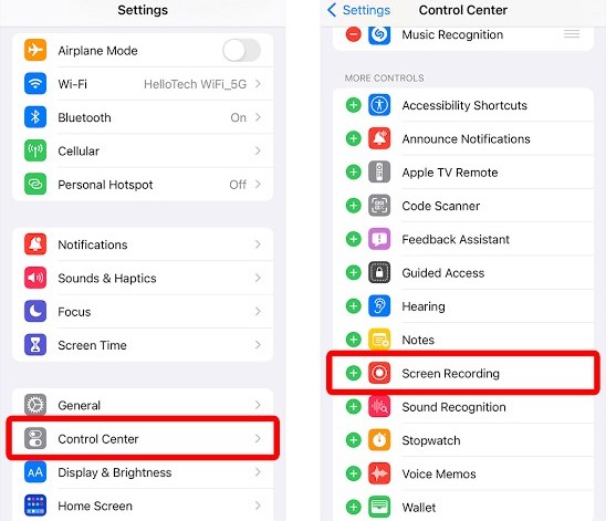 bildschirm auf iphone aufnehmen