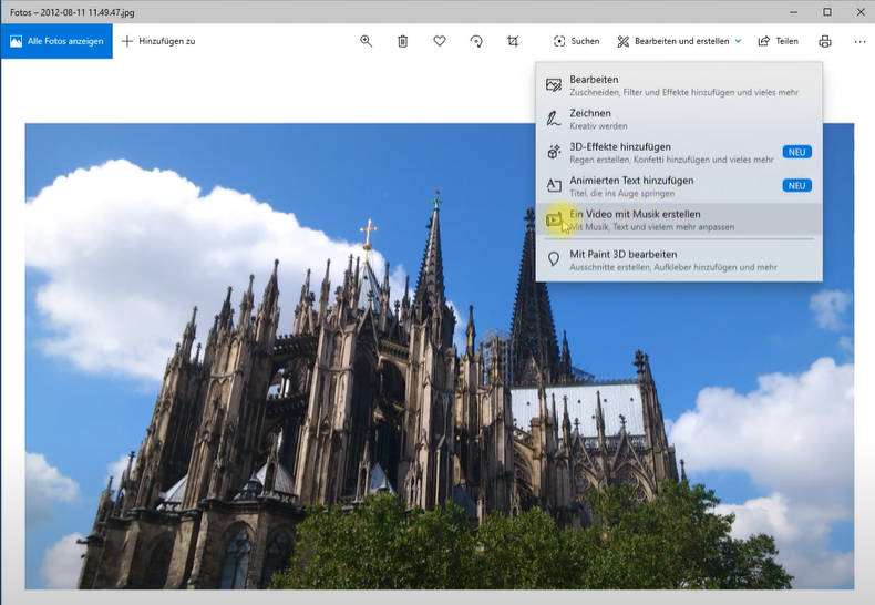 slideshow mit musik erstellen