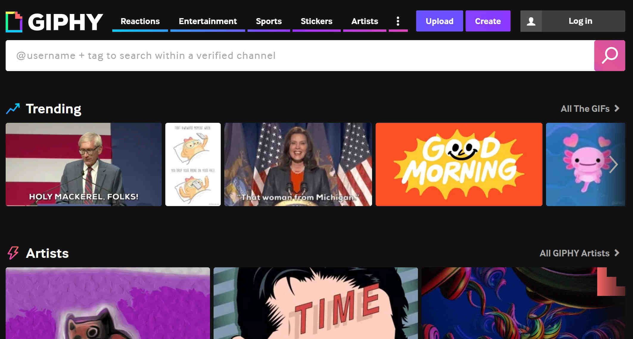 gif auf giphy suchen
