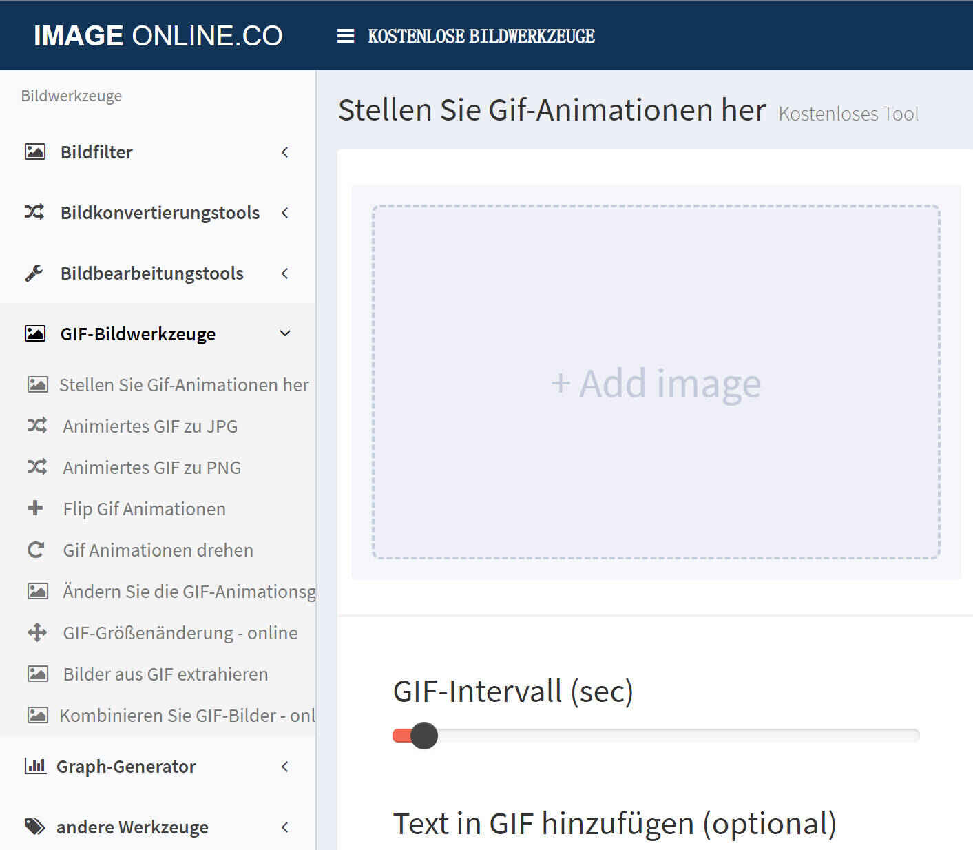 gif mit imageonline bearbeiten
