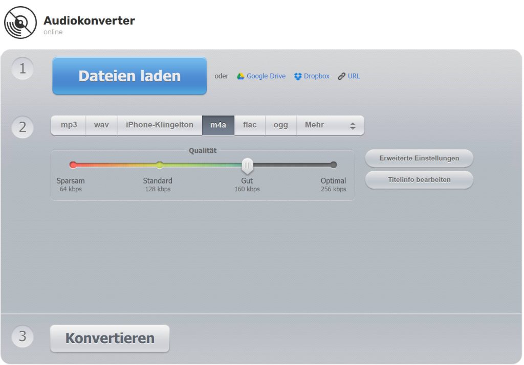 m4a zu mp3 umwandeln online