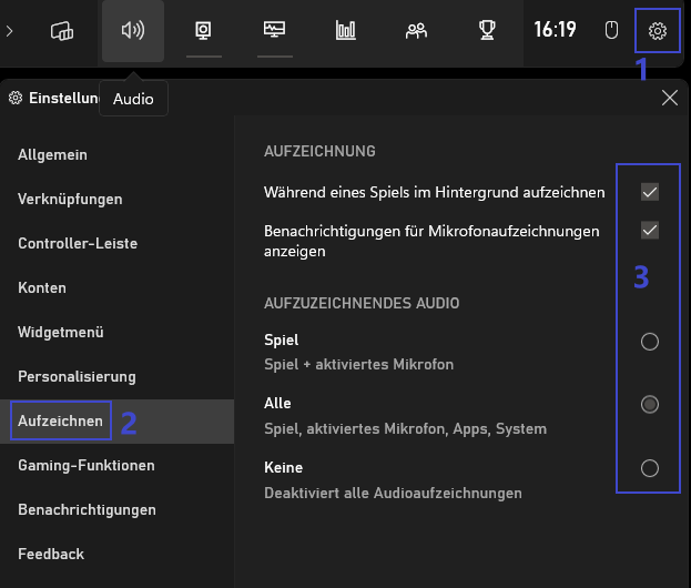 problembehandlung für xbox game bar unter windows