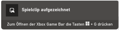 so haben sie den spielclip aufgezeichnet