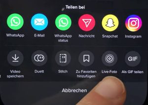 video als live foto speichern