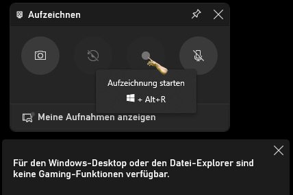 xbox game bar funktioniert nicht auf windows