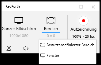 Aufnahmemodus wählen