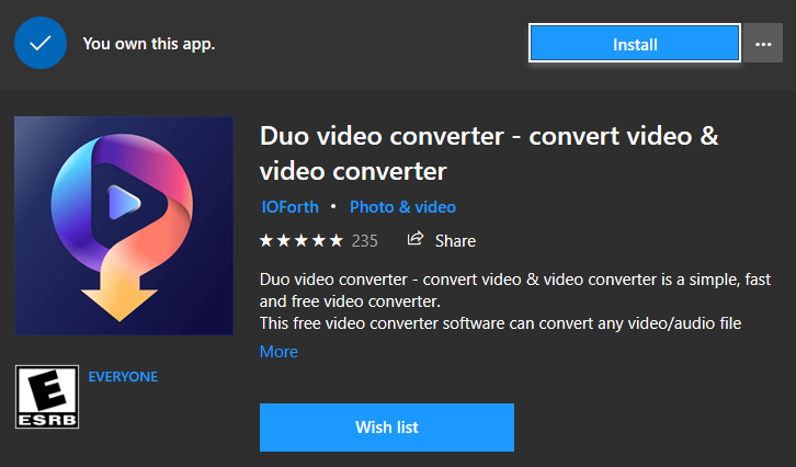 Download Duo Video Converter 