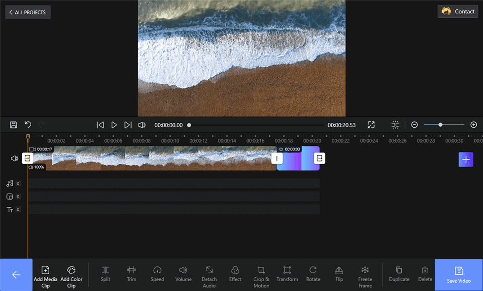 Add Color Clip to the Project