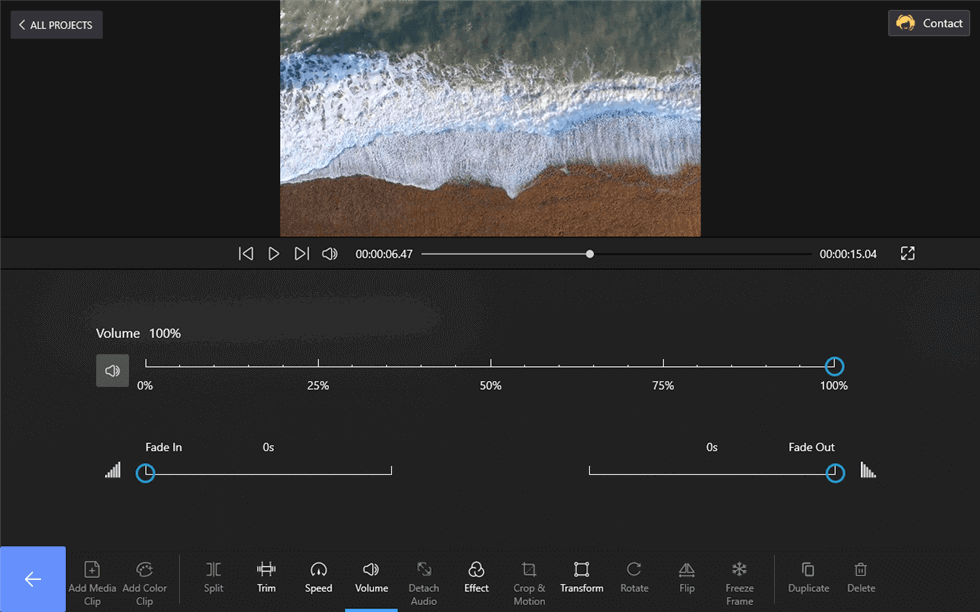 Changing Video Volume