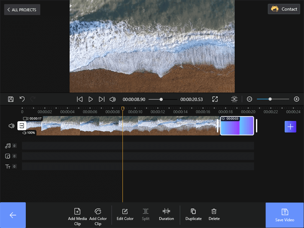 Edit Color Clip 