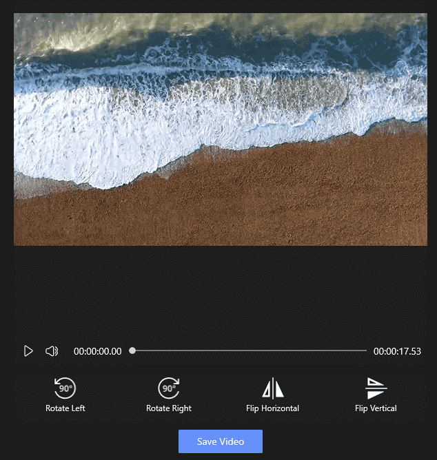 Rotate the Video You Want