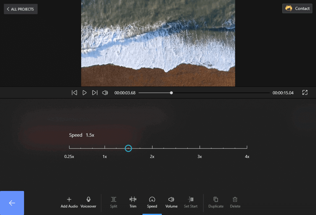 Change the Speed of the Audio