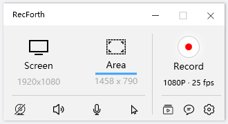 RecForth Main Interface