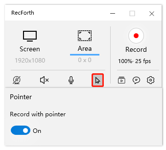 RecForth Pointer Icon