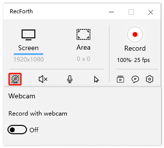 RecForth Webcam Icon