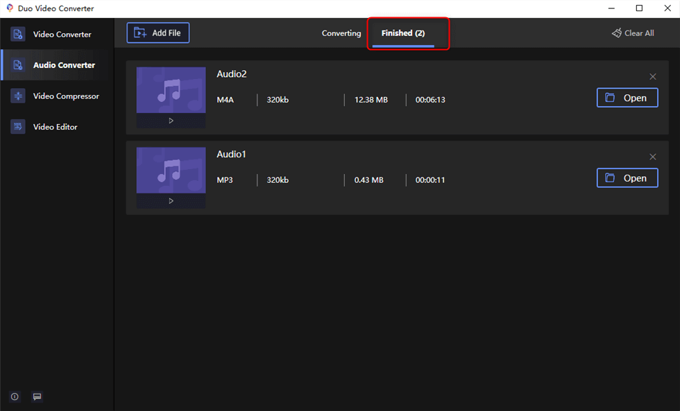 View the Audio