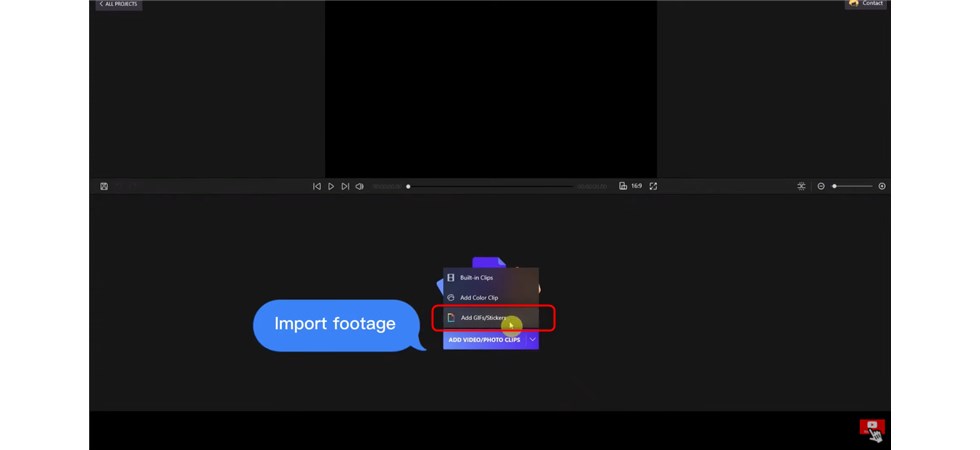 Import Footage to FilmForth