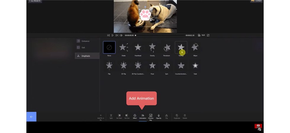 Select to Add Animation