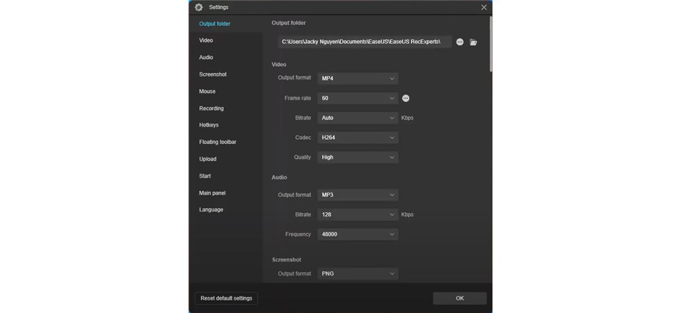 Customize Advanced Settings