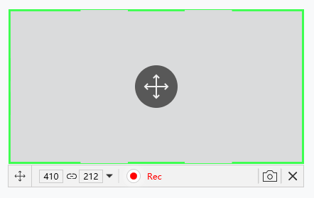 RecForth Customize Recording Area