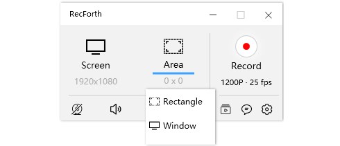 Recording Modes of RecForth