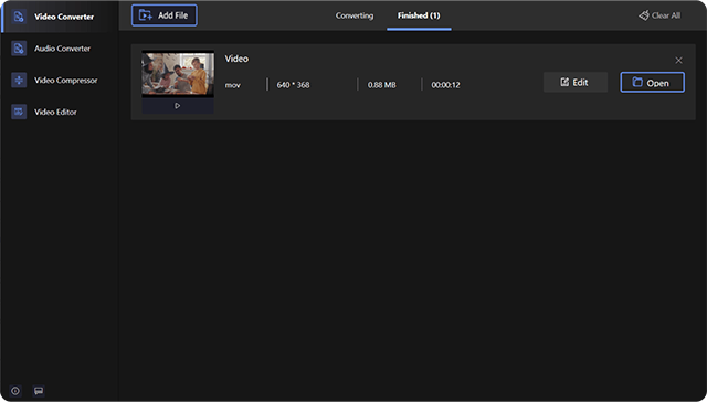 Open Converted Video on Computer