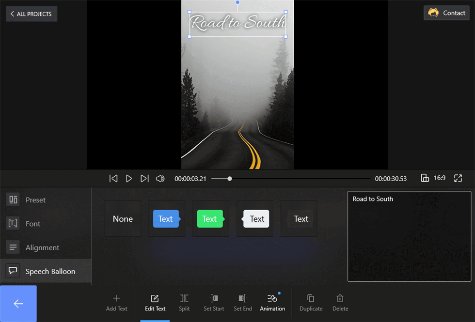 Add Text to Slideshow for Free