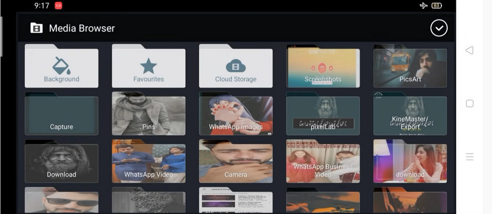 Import Media to KineMaster
