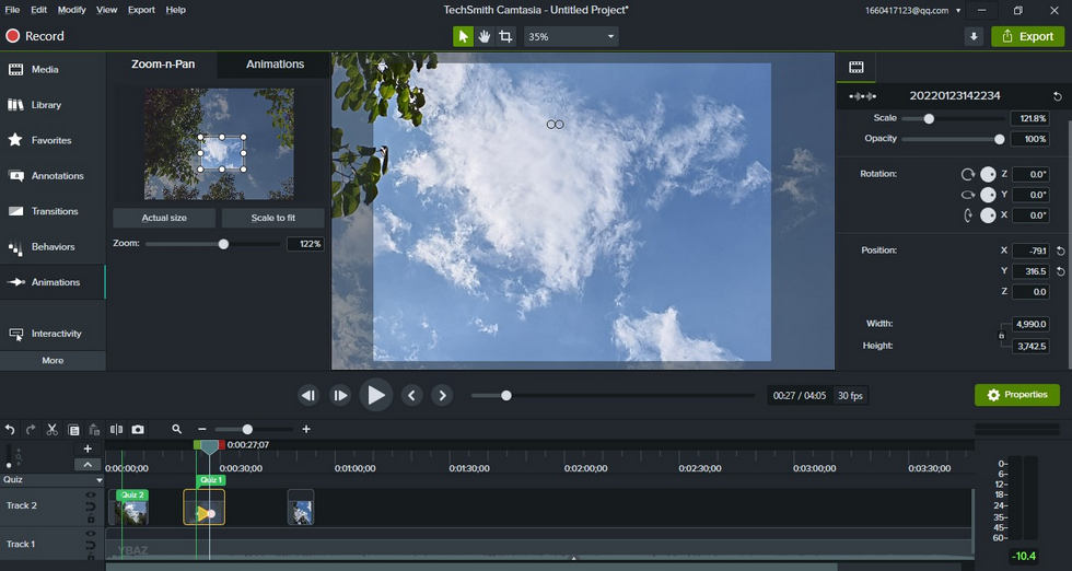 Camtasia Animations