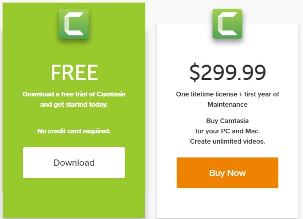 Camtasia Price List