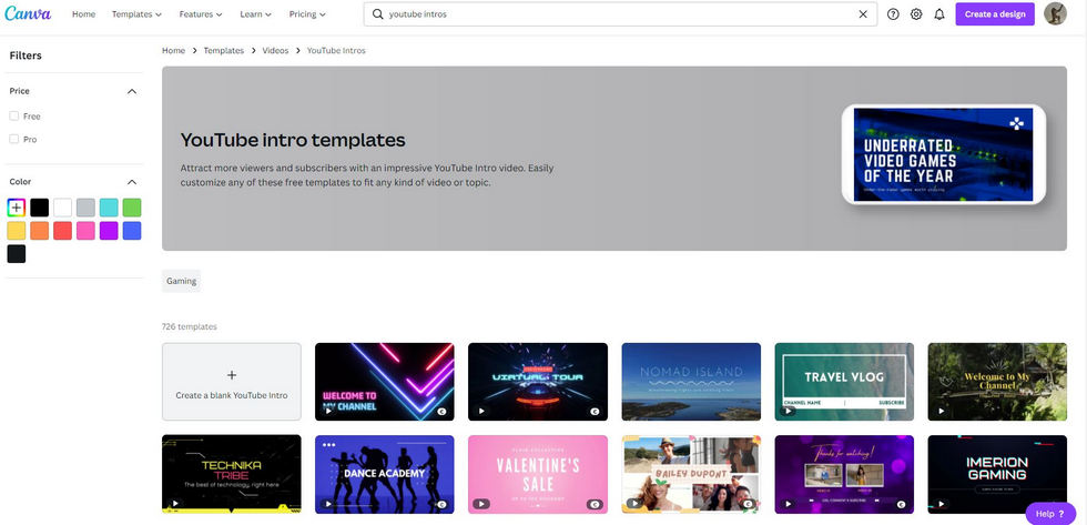 Canva Intro Maker