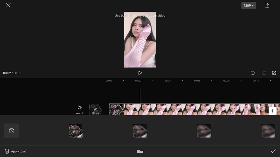 CapCut Blur Video Background