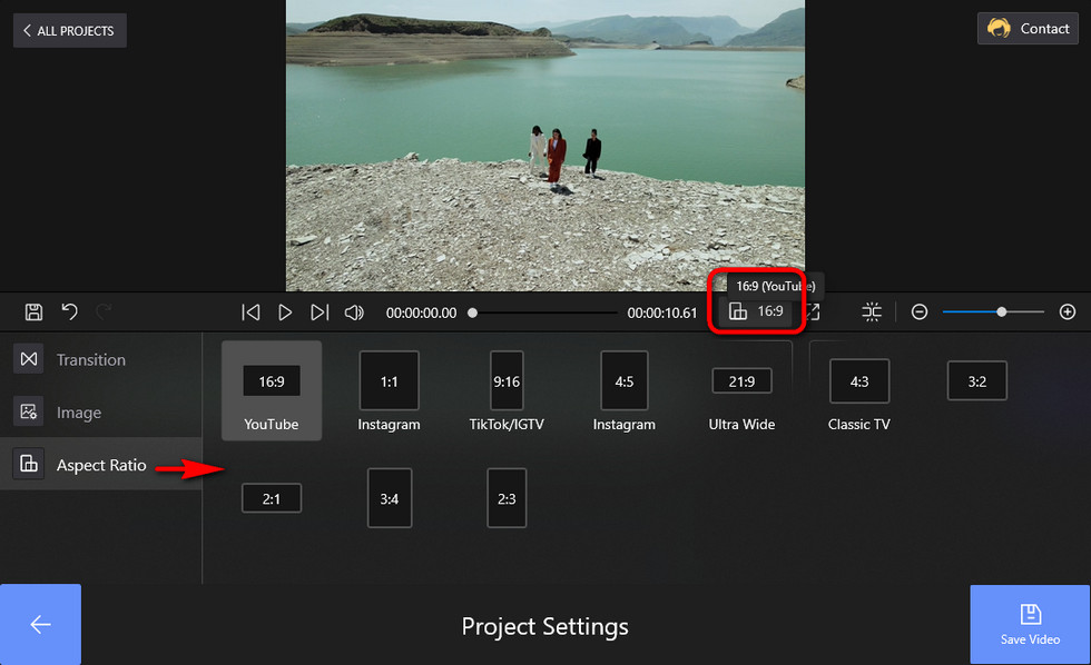 Change Video Aspect Ratio