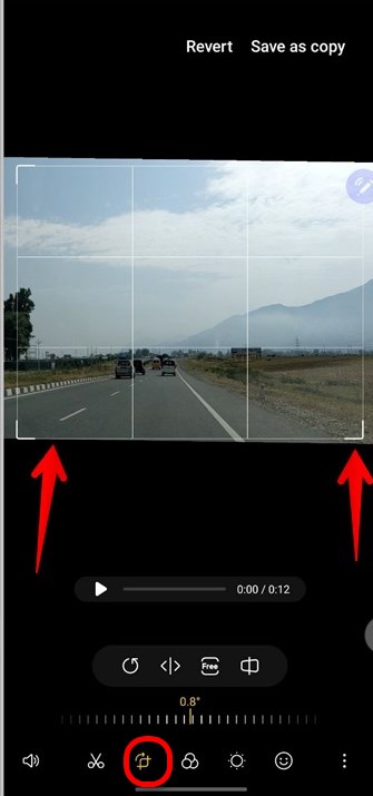 Crop the Video in the Gallery