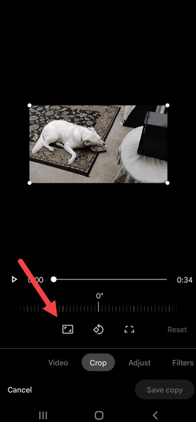 Crop the Video with Google Photos