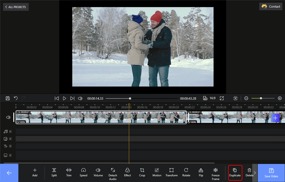 Duplicate the Video to Make Video Longer