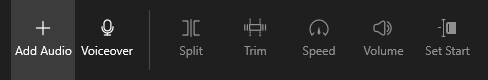 Click "Add Audio"