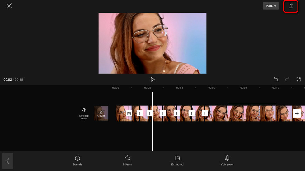 Export the Pull Effect Video