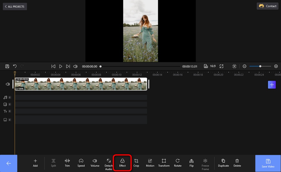 Go to Special Effect Screen