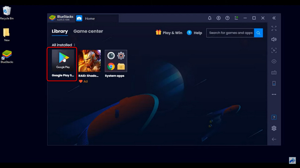 BlueStacks Play Store