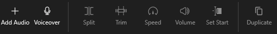 Click the "Add Audio" Button