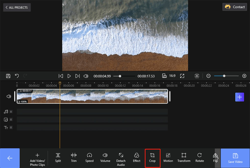 how to crop a video in windows