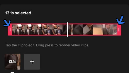 Trim the TikTok Video