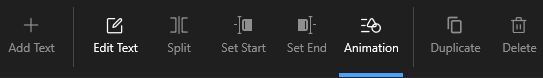 Click "Animation"