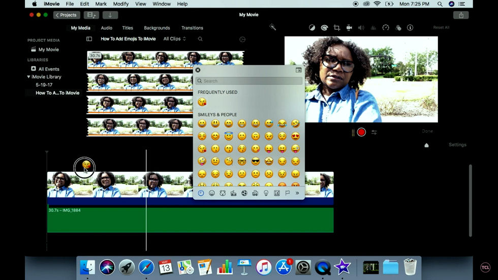 Add Stickers to Video with iMovie