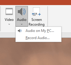 Add Audio to Slideshow